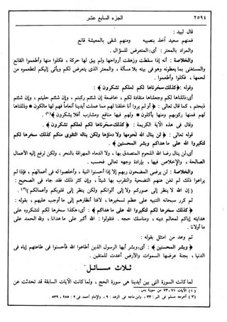 في رحاب التفسير- الجزء السابع عشر