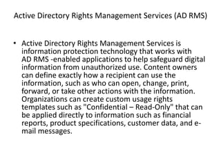 17 roles of window server 2008 r2 | PPTX