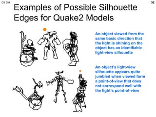 CS 354 Shadows (cont'd) and Scene Graphs | PPT