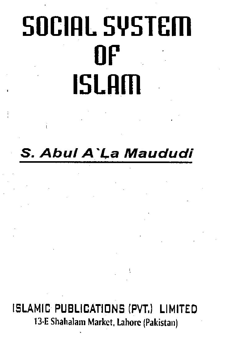 Social System Of Islam social-system-of-islam