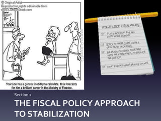 THE FISCAL POLICY APPROACH
TO STABILIZATION
Section 2
 