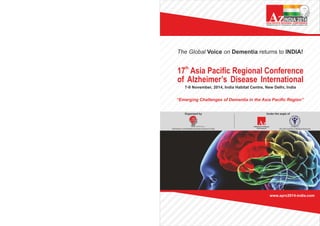 17th Asia Pacific Regional Conference of Alzheimer's Disease International 