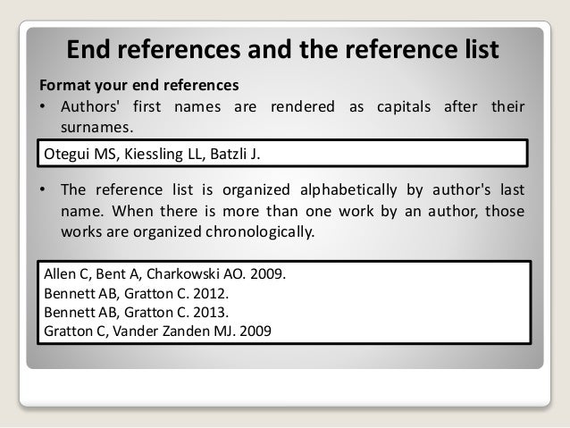 Scientific Citation Format