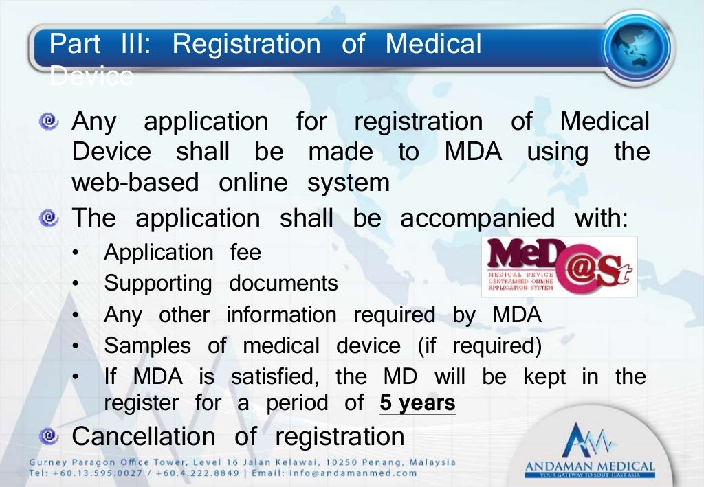 Malaysia Medical Devices Regulations