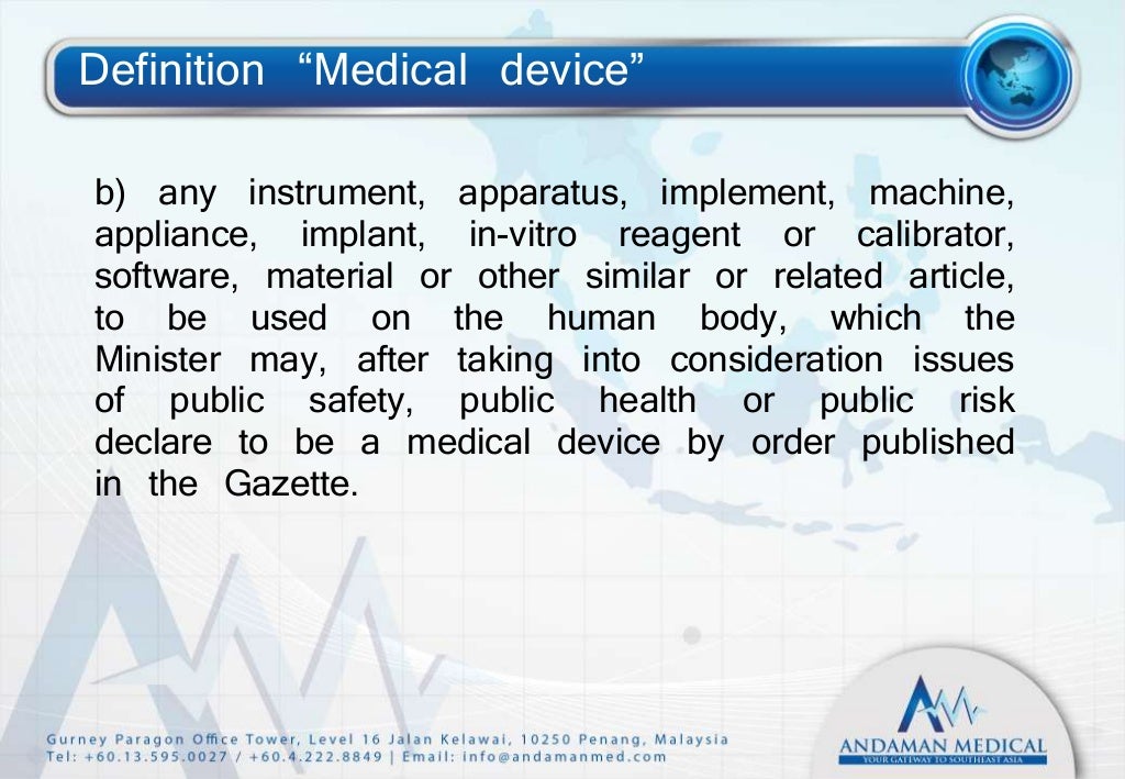 Malaysia Medical Devices Regulations