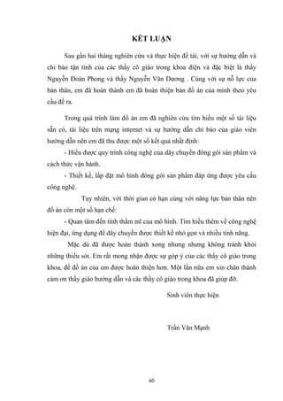 Đề tài Thiết kế hệ thống đếm và điều khiển đóng gói sản phẩm 9đ  PDF
