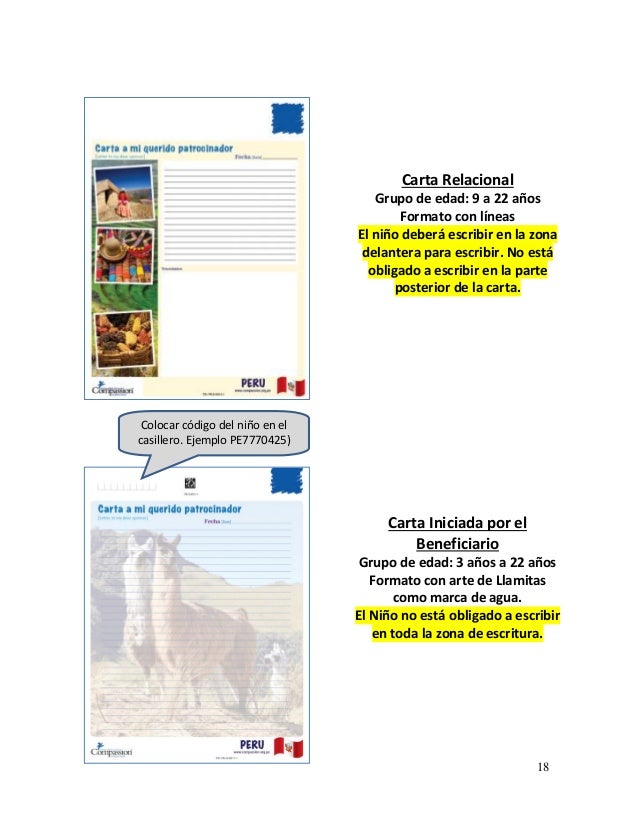 formatos cartas