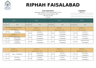 18-04-2026 (Seating Plan)-1st, 2nd.pdf tuff university | PDF