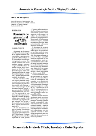 Data: 18 de agosto

Diário do Comércio - Belo Horizonte - MG
Demanda de gás natural cai 7,29% no Estado
Caderno: 1º Caderno - Página: 4
Publicado: 18-08-2011
 
