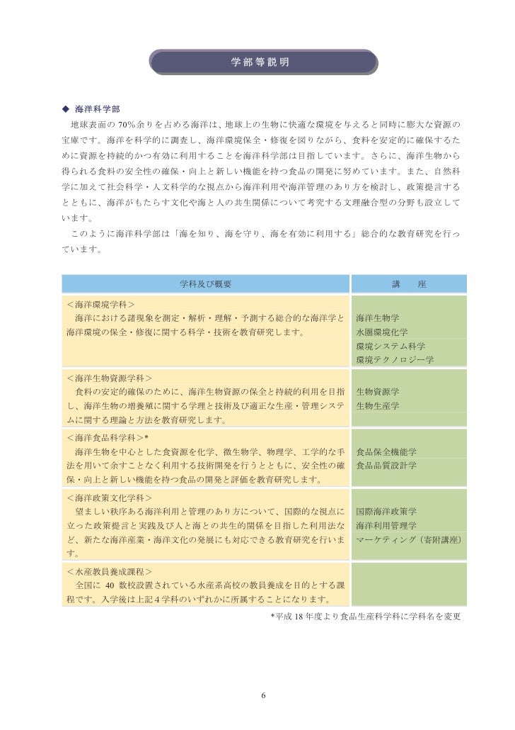 東京海洋大学 平成18年環境報告書