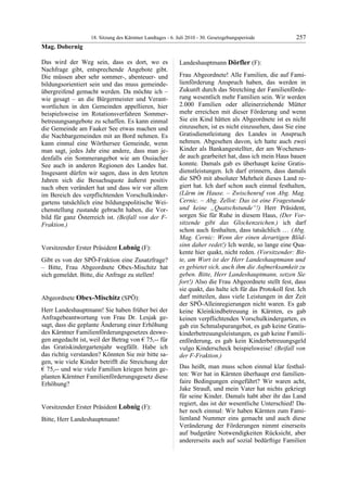 18. LTG-Sitzung am 6. Juli 2010