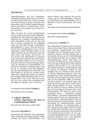 18. LTG-Sitzung am 6. Juli 2010