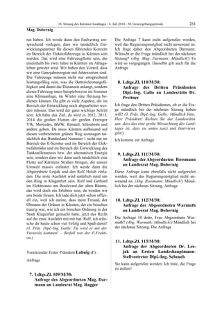 18. LTG-Sitzung am 6. Juli 2010