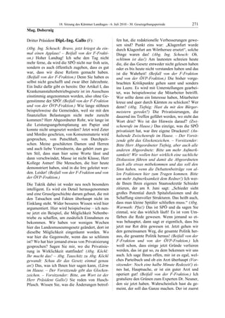 18. LTG-Sitzung am 6. Juli 2010