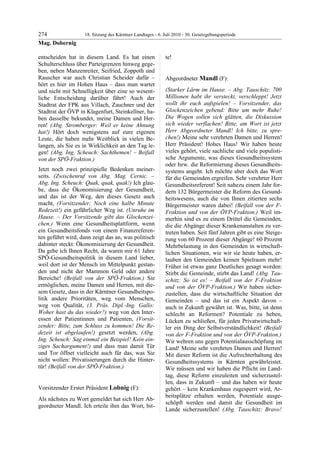 18. LTG-Sitzung am 6. Juli 2010