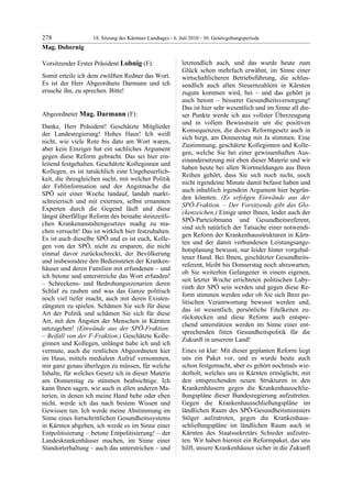 18. LTG-Sitzung am 6. Juli 2010