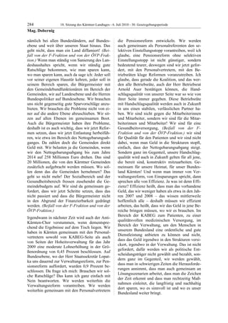 18. LTG-Sitzung am 6. Juli 2010