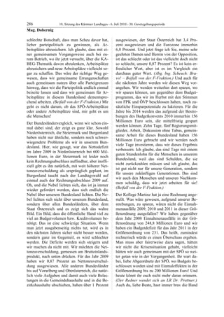 18. LTG-Sitzung am 6. Juli 2010