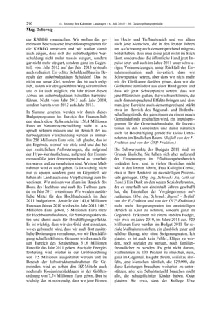 18. LTG-Sitzung am 6. Juli 2010