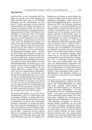 18. LTG-Sitzung am 6. Juli 2010