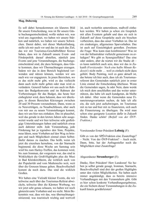 18. LTG-Sitzung am 6. Juli 2010