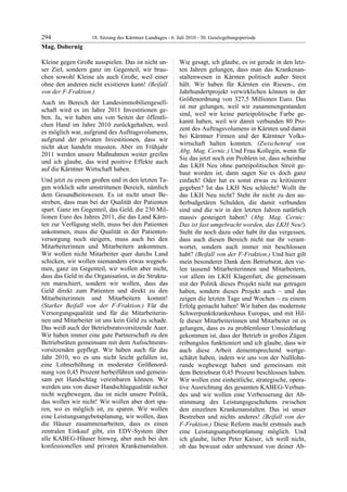 18. LTG-Sitzung am 6. Juli 2010