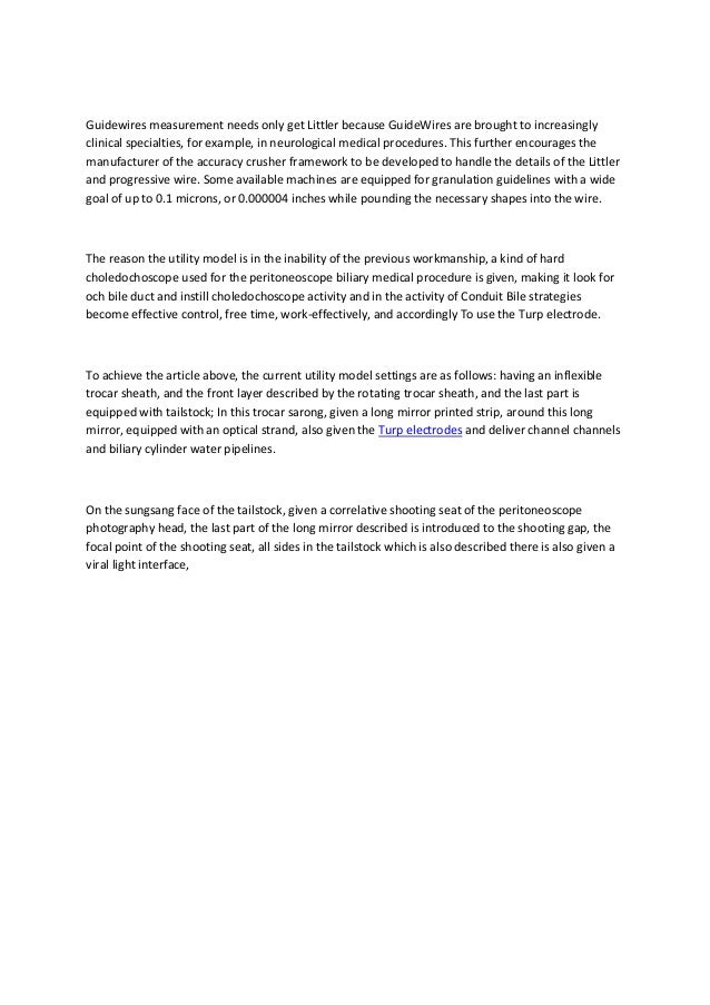 Nikotech Turp Electrodes and Wire Guide Manufacturers