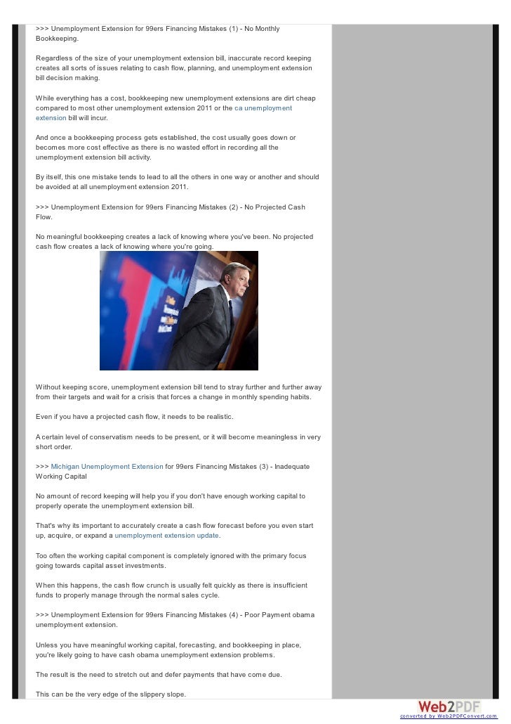 Unemployment Extension Unemployment Extension Bill