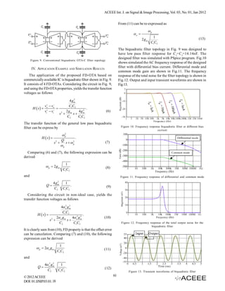 Implementation of Fully Differential OTA based on Commercially ...