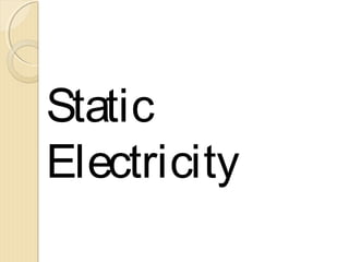 Laws of electrostatics
Principles of electrostatics
Applications of electrostatics
 