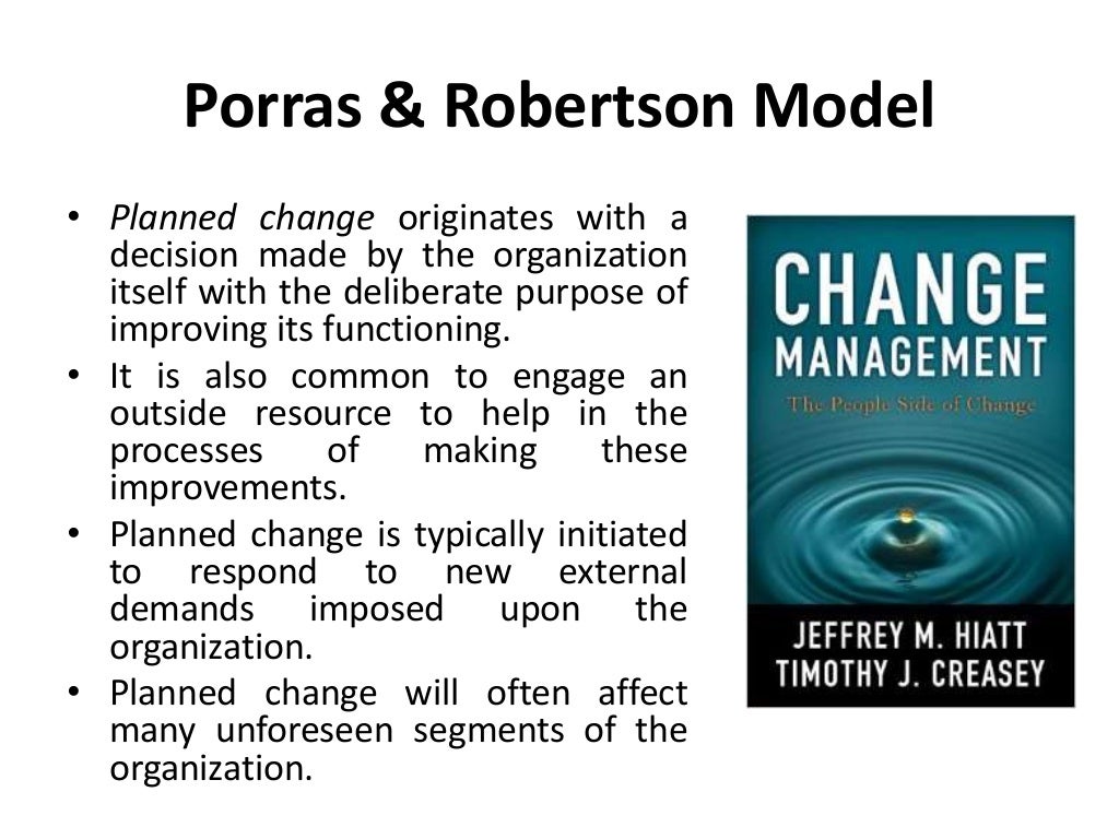 Porras and robertson model Organizational Change and Development