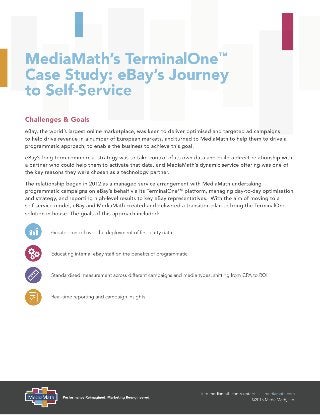 MediaMath Terminal One Case Study: eBay's Journey to Self-Service