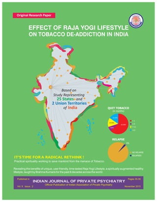 Study on the Effect of Raja Yoga Lifestyle on Deaddiction in India