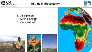 Outline of presentation
1. Assignment
2. Main Findings
3. Conclusions
 