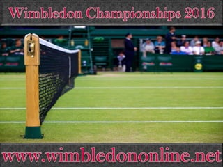 Wimbledon Tennis 2016 Live coverage
