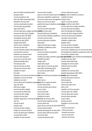 abnt nbr 6023 atualizada 2013
pesquisa abnt
normas brasileiras nbr
abnt nbr 6023 atualizada 2012
trabalhos normas abnt
normas atualizadas da abnt
normas abnt atualizadas
regra abnt 2013
normas abnt para artigos científicos 2013
normas da abnt para citações
normas da abnt nbr 6023
monografia normas abnt
normas do abnt 2014
citação abnt 2013
abnt normas trabalhos
normas da abnt nbr
normas da abnt projeto de pesquisa
normas abnt sumario
trabalho nas normas abnt
normas abnt pesquisa
quais sao as normas abnt
trabalho padrão abnt
formatacao abnt
lista de normas da abnt
referencias de sites abnt
trabalho na abnt
leis abnt
trabalhos nas normas da abnt prontos
trabalho na norma da abnt
trabalhos em abnt
norma abnt para trabalhos academicos
regra de abnt
abnt para artigos
normas da abnt modelo
normas abnt referências
normas da abnt artigo
citação normas abnt
trabalho segundo as normas da abnt
site nbr
nomar da abnt
projeto abnt
normas da abnt citação
artigo nas normas da abnt
norma da abnt para trabalhos
normas abnt online
modelo normas da abnt
normas abnt modelo
quais as normas da abnt para trabalhos
abnt para trabalhos academicos
normas da abnt para monografias
texto nas normas da abnt
padrão abnt para trabalhos academicos
sistema abnt
normas da abnt exemplos
manual normas abnt
formato abnt para trabalhos
normas abnt trabalho acadêmico
consulta normas abnt
normas abnt para citações
texto abnt
regras da abnt para artigos
trabalhos acadêmicos abnt
consultar nbr
normas da abnt monografia
normas da ant
modelo de artigo cientifico segundo a abnt 2013
trabalhos da abnt
artigos abnt
www.abnt.org.br
tudo sobre as normas da abnt
abnt 6023 atualizada 2012
as normas da abnt 2014
abnt online
normas da abnt para projetos de pesquisa
lei abnt
abnt norma
quais são as regras da abnt
normas abnt texto
normas da abnt para textos
o que é abnt
normas de abnt
lista normas abnt
trabalhos na abnt
catálogo de normas abnt
normas abnt trabalho escolar
normas abnt site
quais são as normas da abnt 2014
normas abnt projeto
projeto de pesquisa normas abnt
normas abnt referencias 2013
norma do abnt
normas brasileiras abnt
normas referencias abnt
normas abnt trabalhos escolares
trabalho da abnt
citaçoes abnt
regras e normas da abnt
artigo cientifico abnt 2013
normas abnt para artigo científico
normas abnt para projetos
abnt formatação de trabalhos
normas da abnt artigo cientifico
normas da abnt para trabalho
consultar normas abnt
trabalho modelo abnt
padrões abnt
normas da abnt trabalho
normas abnt para trabalho
como fazer trabalho com as normas da abnt
formatação de trabalhos academicos abnt 20
como fazer trabalho abnt
normas da abnt para referências bibliográfica
citações normas abnt
normas abnt download
catalogo de normas abnt
referência de site abnt
citaçao abnt
trabalho em normas abnt
projeto de pesquisa abnt 2013
normas abnt atualizada
normas abnt para resumos
abnt pesquisa
norma abnt nbr
referencias abnt sites
abnt e nbr
trabalho na forma da abnt
normas abnt nbr 10520
normas abnt para textos
normas abnt exemplo
o que e abnt
formas de abnt
trabalhos na norma abnt
Abnts
normas vancouver
estilo vancouver
metodo vancouver
norma vancouver
sistema vancouver
 