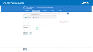 www.taxcom.ru
Аналитика смен
 