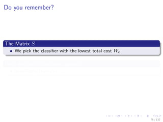 Images/cinvestav-
Do you remember?
The Matrix S
We pick the classiﬁer with the lowest total cost We
Now, we need to do some updates
Speciﬁcally the value αm .
76 / 132
 