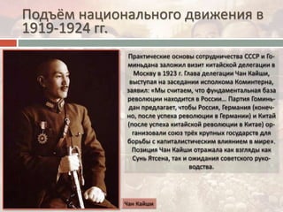 Подъём национального движения в
1919-1924 гг.
 