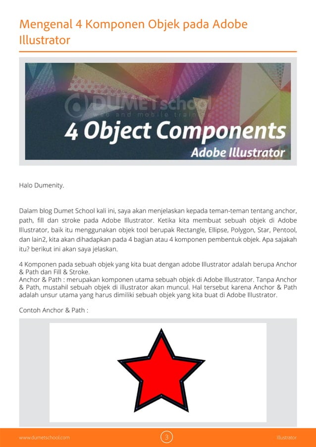 Mengenal 4 Komponen Objek pada Adobe Illustrator | PDF