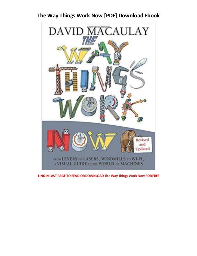 The Way Things Work Now Free Books Listening Books App