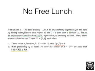 No Free Lunch
 