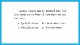 18. Pedagogy of Biological Science (Part II ) - Organisation of tissues