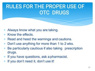 Over the counter (OTC) sales