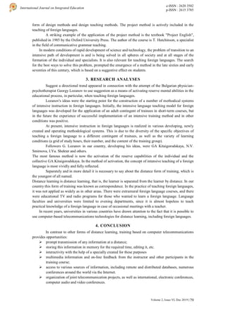 Features of modern methods of teaching foreign languages | PDF