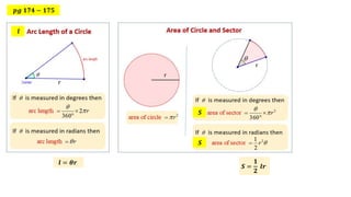 SUEC 高中 Adv Maths (Degree-Radian, Arc length) | PPTX