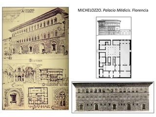 MICHELOZZO. Palacio Médicis. Florencia
 