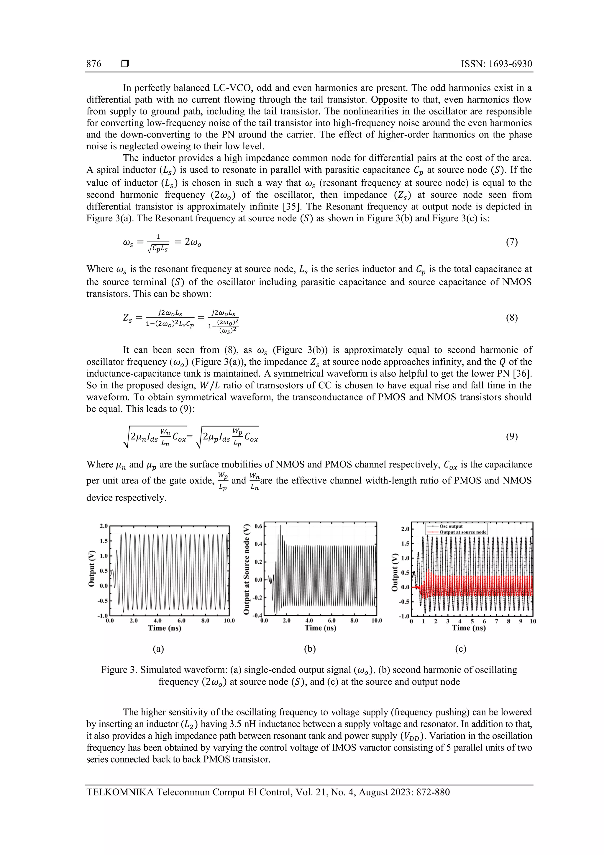 Design and performance analysis of low phase noise LC-voltage ...