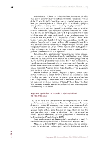 La enseñanza de las matemáticas y la tecnología autor Ramón Sebastián ...