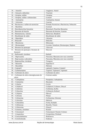 Apostila farmacologia | PDF
